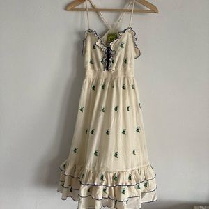 Floreat Anthropologie Grasslands Ruffle Sundress